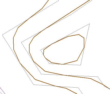 Ejemplo de curvado suavizado mediante B-splines