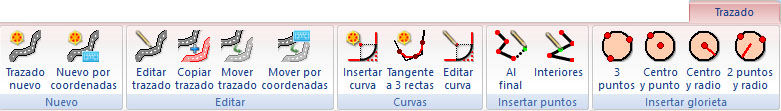 cinta de herramientas Trazado