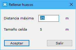 Cuadro de diálogo Rellenar huecos