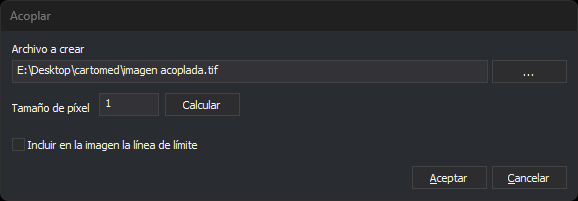 Cuadro de diálogo Acoplar