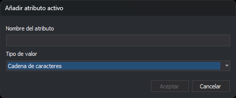 Cuadro de diálogo Añadir atributo activo