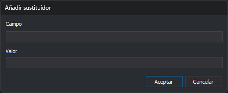 Cuadro de diálogo Añadir sustituidor