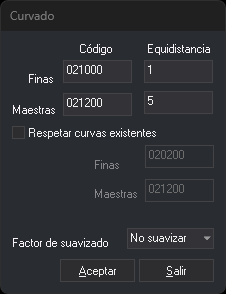 Cuadro de diálogo Curvado