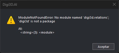 Error No module named 'digi3d.relations'