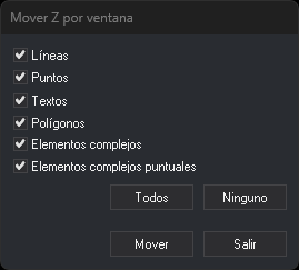 Cuadro de diálogo Mover Z por ventana