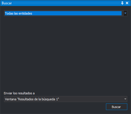 Panel Buscar