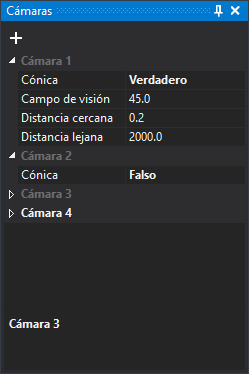 Panel Cámaras con cuatro cámaras