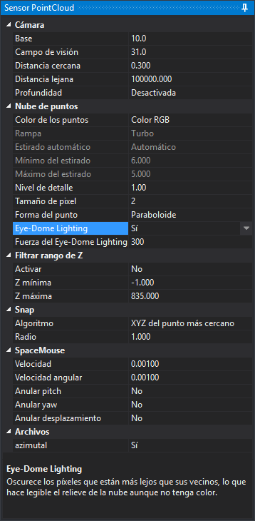 Panel Sensor PointCloud