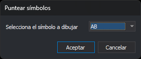 Cuadro de diálogo Puntear símbolos