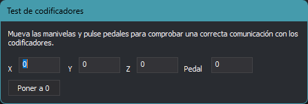 Cuadro de diálogo Test de codificadores